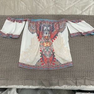 Flying Tomato off the shoulder top